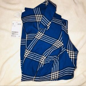 SOLD! NWT! Long sleeve plaid shirt!